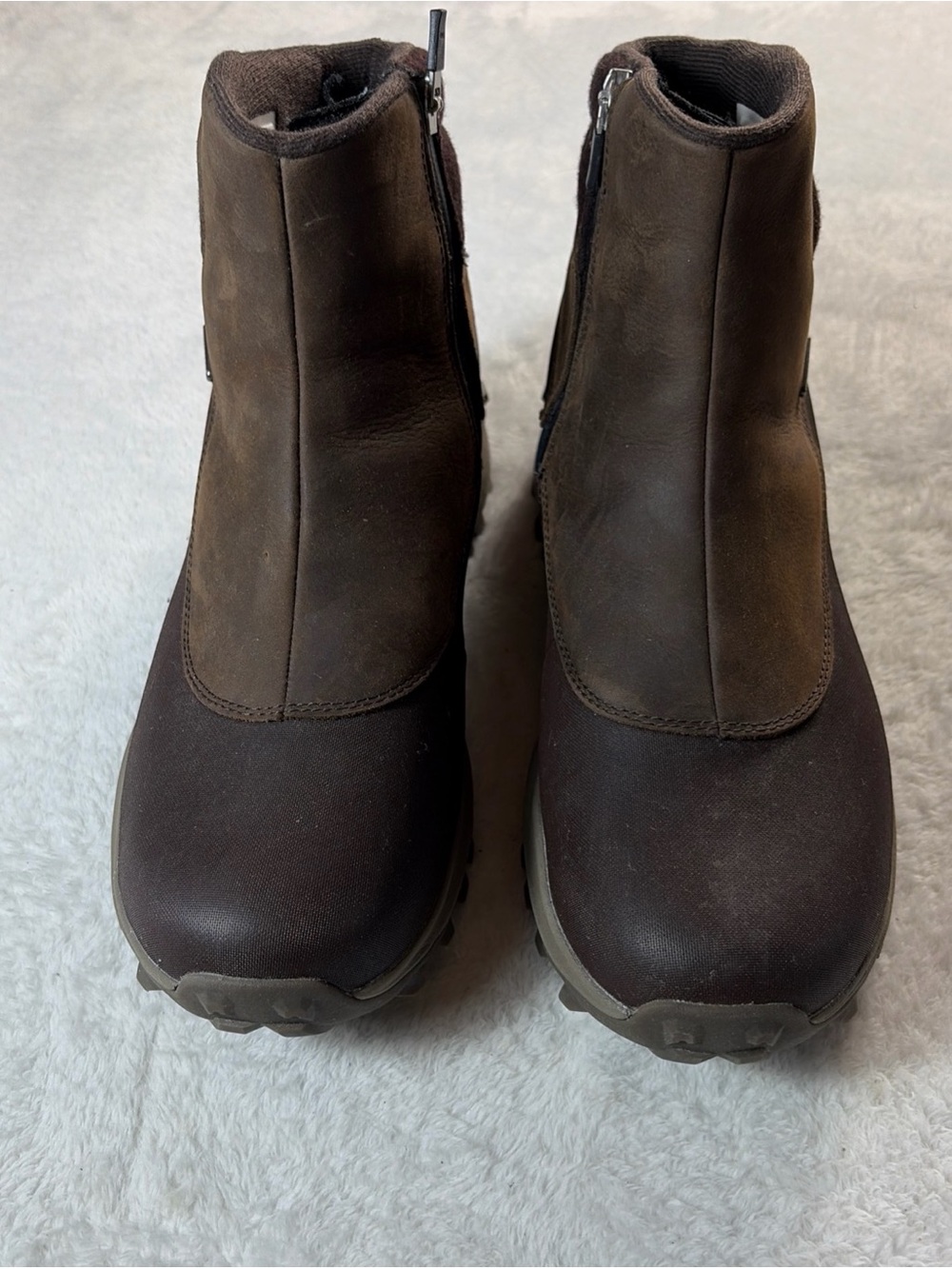 Merrell Thermo Kiruna Snow Boots Women's Brown Mid Zip Waterproof Comfort - 11